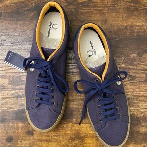 Fred Perry Men Midnight Navy Sneakers (MSRP $105)